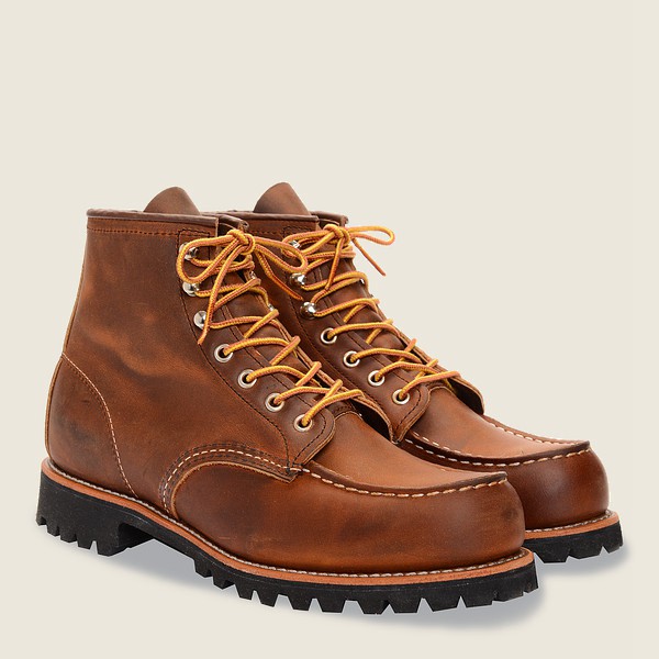 Botas Red Wing Heritage Hombre Marrom - Roughneck - 6-Inchr Rough & Tough Cuero - 053-CQHPZU